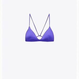 ZARA Crossed Strappy Purple Bikini Top. Like ARAKS.
